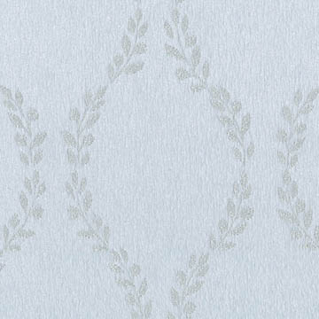 【シャビーシック】微起毛の装飾植物柄のドレープカーテン＆シェード【ES-3280】ライトブルー