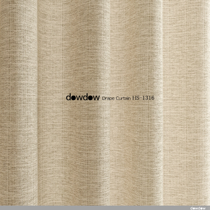 【ミッドセンチュリー】やわらかく美しい無地のドレープカーテン＆シェード【HS-1316】ブロンドベージュ