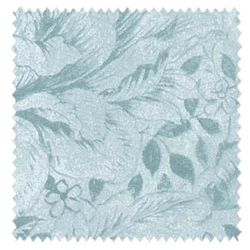 【ブリティッシュ カントリー】クラシカルなワントーンの花柄の遮光カーテン【HS-1375】ブルーグリーン