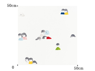 ▲フラットカーテン1.3仕様(1.3倍)