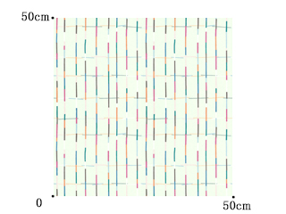 【北欧モダン】カラフルな幾何学チェック柄のドレープカーテン＆シェード【HS-2289】ペールグリーン