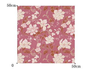 【クラシック モダン】煌びやかなジャガード織の花柄のドレープカーテン＆シェード【HS-3145】ピンク