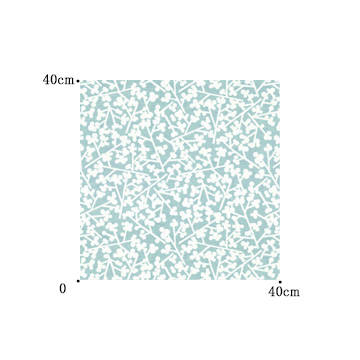【北欧モダン】まるい雪を付けた木の枝のデザインのドレープカーテン【HS-8146】ブルーグリーン