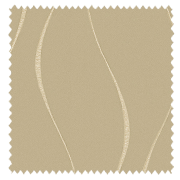 【イタリアンモダン】光沢ラインウェーブ柄のドレープカーテン【HS-8190】ベージュ