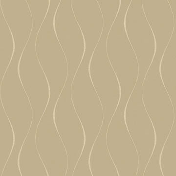 【イタリアンモダン】光沢ラインウェーブ柄のドレープカーテン【HS-8190】ベージュ