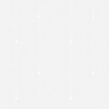 【北欧モダン】星降るデザインのレースカーテン【HS-8493】ホワイト