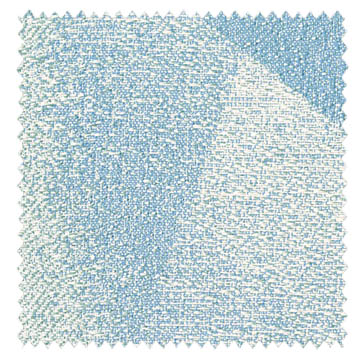 【ミッドセンチュリー】光沢のある抽象的な幾何学柄のドレープカーテン＆シェード【IS-4048】ブルー