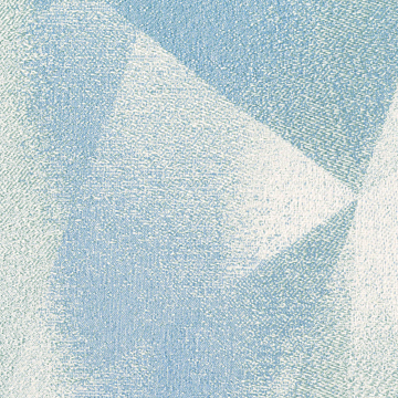 【ミッドセンチュリー】光沢のある抽象的な幾何学柄のドレープカーテン＆シェード【IS-4048】ブルー