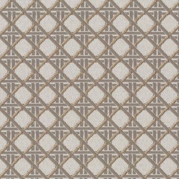 【ミッドセンチュリー】小さな幾何学柄のジャガード織のドレープカーテン【IS-5071】アイボリー＆ベージュ