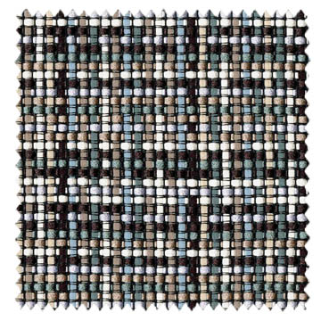 【ミッドセンチュリー】モザイクのような織のドレープカーテン【IS-5072】ブルーグレー