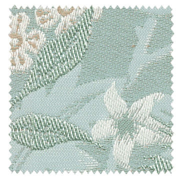 【ウィリアム モリス】ジャスミンのドレープカーテン【IS-5099】ライトブルー