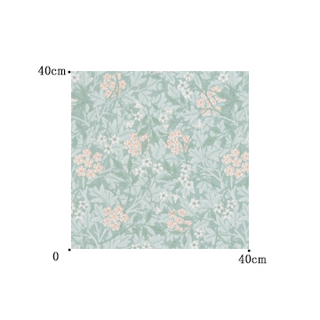 【ウィリアム モリス】ジャスミンのドレープカーテン【IS-5099】ライトブルー