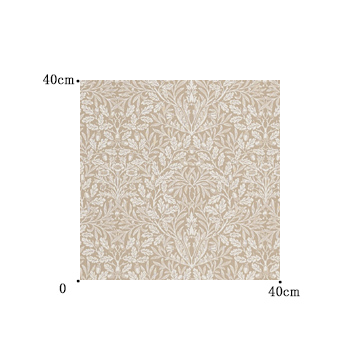 【ウィリアム モリス】エイコーンのドレープカーテン【IS-5107】ライトブラウン