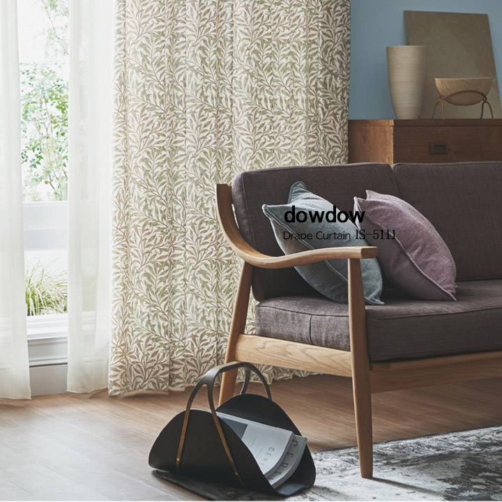 ウィリアム モリス】ウィロー・バウのドレープカーテン【IS-5111