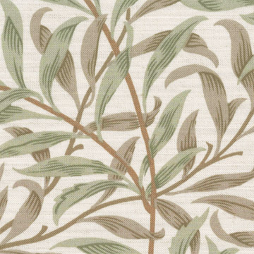 【ウィリアム モリス】ウィロー・バウのドレープカーテン【IS-5111】グリーン＆アイボリー