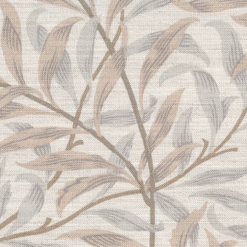 【ウィリアム モリス】ウィロー・バウのドレープカーテン【IS-5112】ブラウン＆アイボリー