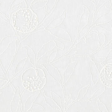 【ウィリアム モリス】バード・アンド・ポミグラネットの刺繍のレースカーテン【IS-5118】アイボリー