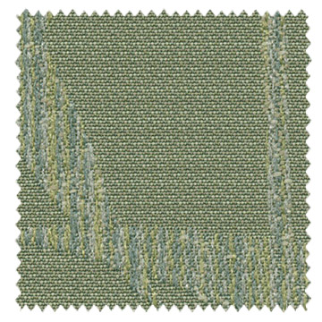 【和モダン】野の草花紋様の遮光カーテン【IS-5190】草色