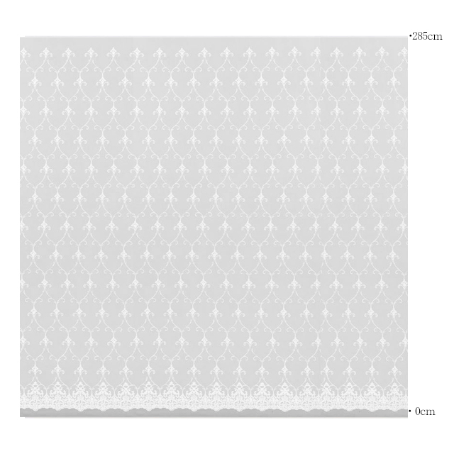 【クラシック モダン】プリズムのような光沢のコード刺繍のレースカーテン【IS-53472】ナチュラルホワイト