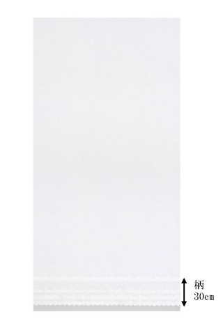 【フレンチ シック】フリンジ・デザインのレースカーテン【IS-53485】ナチュラルホワイト
