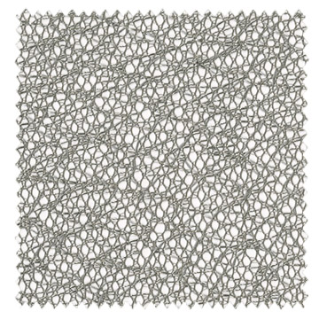 【モダン】ランダムに織られたレースカーテン【IS-5372】グレー