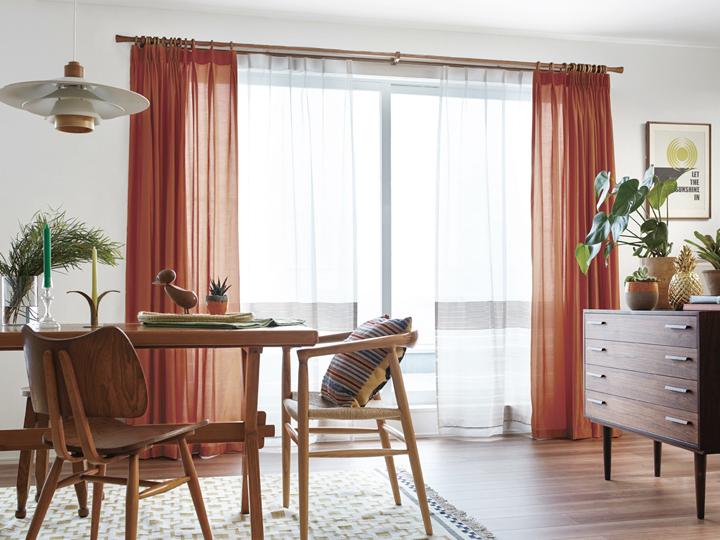 木製カーテンレール【ノルディ25】Nダブル の取付方法