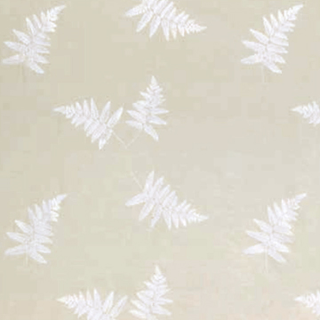 【フレンチシック】植物の葉の刺繍レースカーテン【RZ-5036】ベージュ