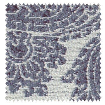 【アメリカンクラシック】森の風景のジャガード織のドレープカーテン【RZ-8089】ネイビー