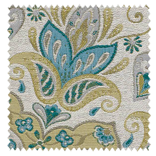 【クラシック モダン】緻密で美しいジャガード織のアラベスク柄のドレープカーテン【SC-0221】グリーン