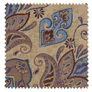 【クラシック モダン】緻密で美しいジャガード織のアラベスク柄のドレープカーテン【SC-0222】ブラウン