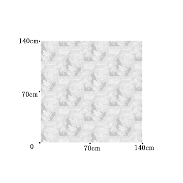 【アンティークラシック】アラベスクの花柄のジャガード織のドレープカーテン【SC-1289】グレー