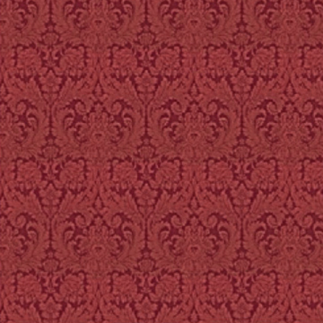 【クラシックモダン】ラグジュアリーな起毛のダマスク柄のドレープカーテン【SC-1291】ダークレッド