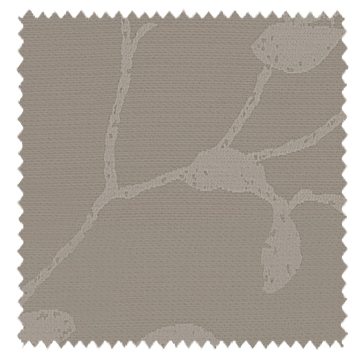 【和モダン】枝葉のシルエット柄の遮光カーテン【SC-1542】グレージュ