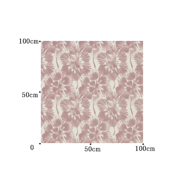 【北欧モダン】にじみの花柄の遮光カーテン【SC-1571】ピンク