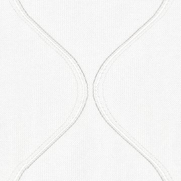 【イタリアンモダン】ウェーブラインの格子柄の遮熱レースカーテン【SC-1737】ホワイト