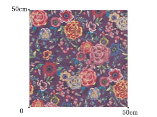 【エスニック ビンテージ】タッキーな花柄刺繍プリントの遮光カーテン【SC-2436】パープル