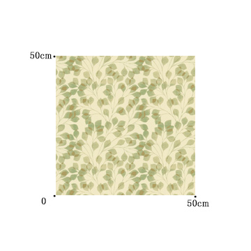 【北欧モダン】重なる葉柄のドレープカーテン&シェード【SC-3112】グリーン