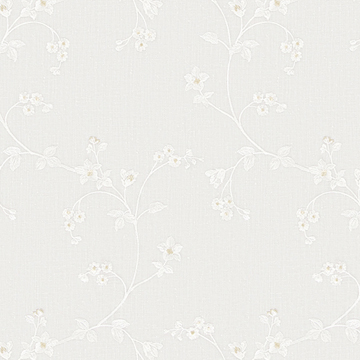 【フレンチシック】小花の刺繍のレースカーテン【UX-1461】ホワイト