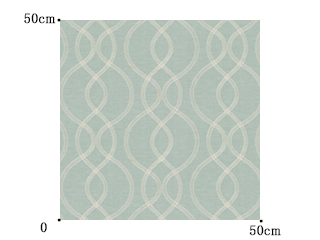 【北欧モダン】ナチュラルな幾何学柄の刺繍のドレープカーテン＆シェード【UX-2009】グリーン