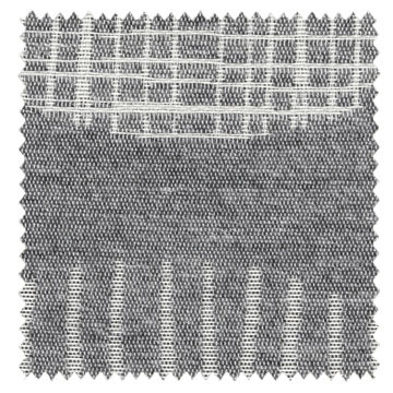 【北欧モダン】サークルの幾何学柄のドレープカーテン＆シェード【UX-2046】グレー