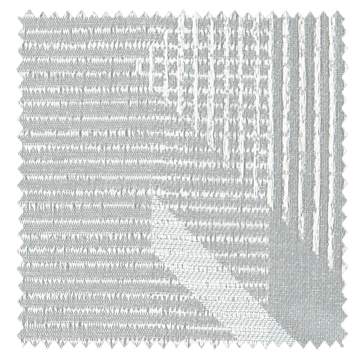【ミッドセンチュリー】風通織（２重織）の幾何学柄のドレープカーテン＆シェード【UX-2081】ライトグレー