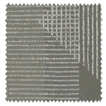 【ミッドセンチュリー】風通織（２重織）の幾何学柄のドレープカーテン＆シェード【UX-2082】グレー