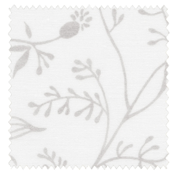【北欧モダン】イギリスの草花のプリントのレースカーテン【UX-2173】ベージュ