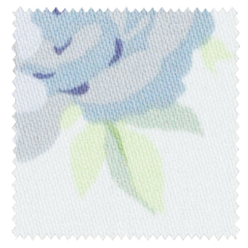 【フレンチ シック】シャビーシックな薔薇のドレープカーテン＆シェード【UX-5299】ペールブルー
