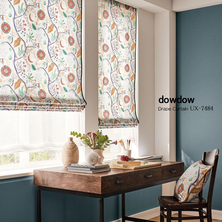 北欧調 【ミッドセンチュリー】フリーハンドの放射円プリントの