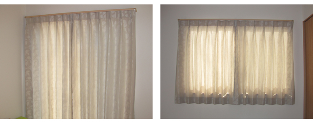 練馬区H様邸のLDK【北欧モダン】のオーダーカーテンの施工例