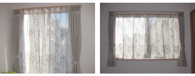 練馬区H様邸のLDK【北欧モダン】のオーダーカーテンの施工例