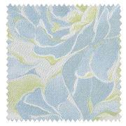 【イタリアン モダン】海洋迷彩色の花柄のドレープカーテン【SC-2200】ライトブルー