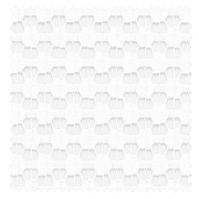 【イタリアン モダン】六角形の編みドット柄のレースカーテン【SC-2706】ホワイト