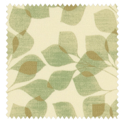 【北欧モダン】重なる葉柄のドレープカーテン&シェード【SC-3112】グリーン